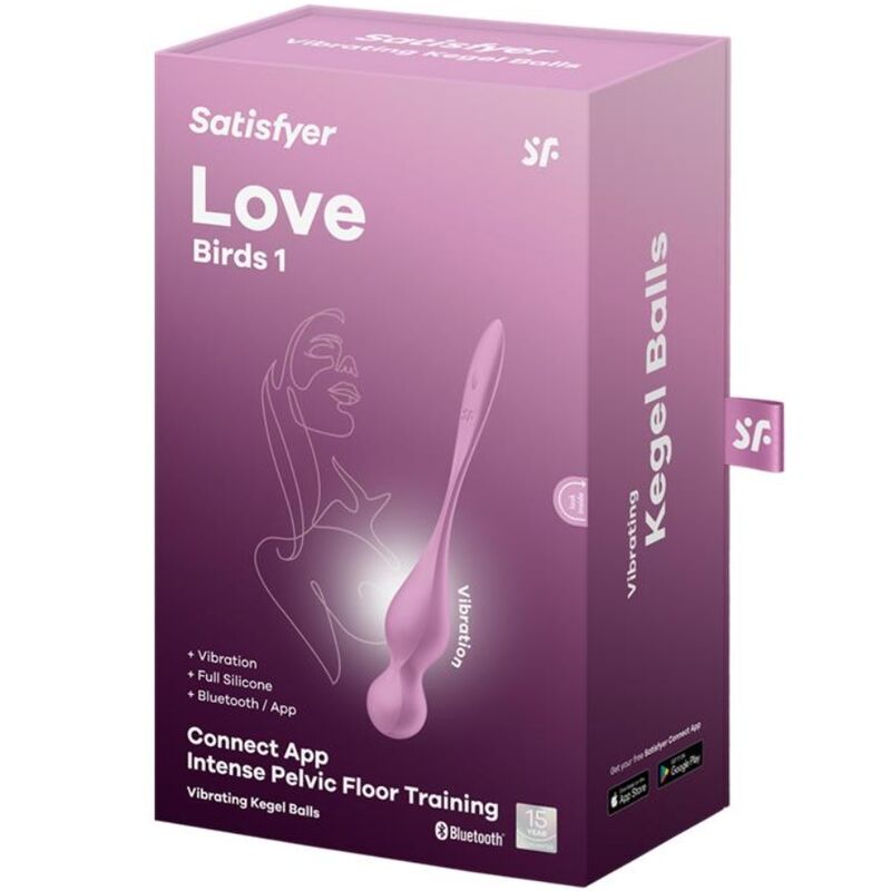 Palline Kegel Vibranti Satisfyer Love Birds 1 — Silicone, Rosa