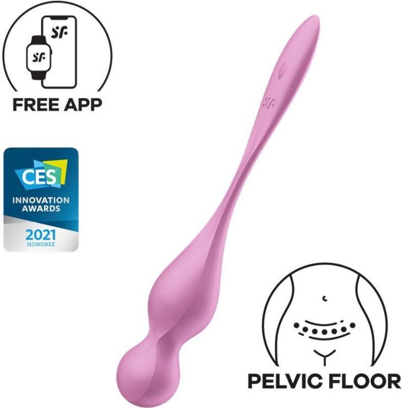 Palline Kegel Vibranti Satisfyer Love Birds 1 — Silicone, Rosa
