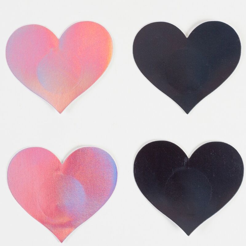 Copricapezzoli a Cuore Secretplay Wow Tette! — Adesivi Corpo