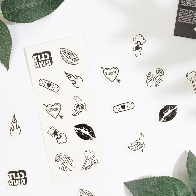Tatuaggi Temporanei Sexy Secret Play Chic Tattoo — Set 10 pz