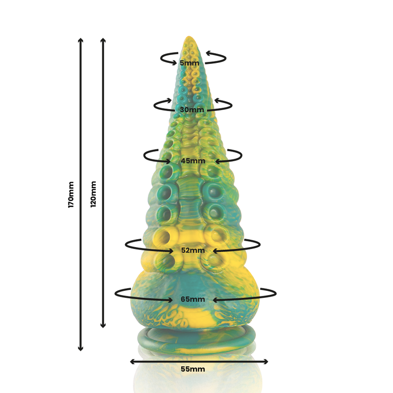 Dildo Tentacolo Fantasy Epic Cetus — Silicone, Taglia S
