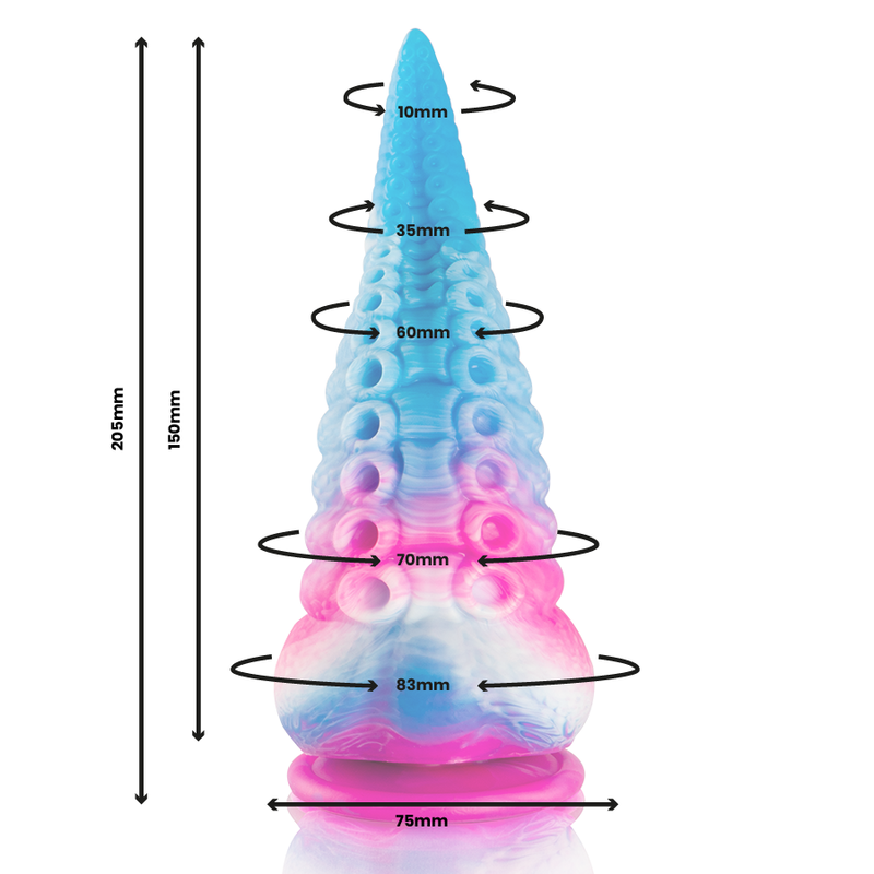 Dildo Fantasy Tentacoli Epic Phorcys — Silicone, Grande