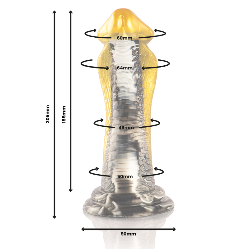 Dildo Fantasia in Silicone Epic Drakon — Giallo Cobra
