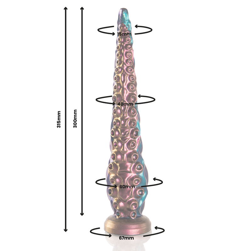 Dildo Fantasy a Tentacolo Epic Caribdi — Silicone, Taglia L