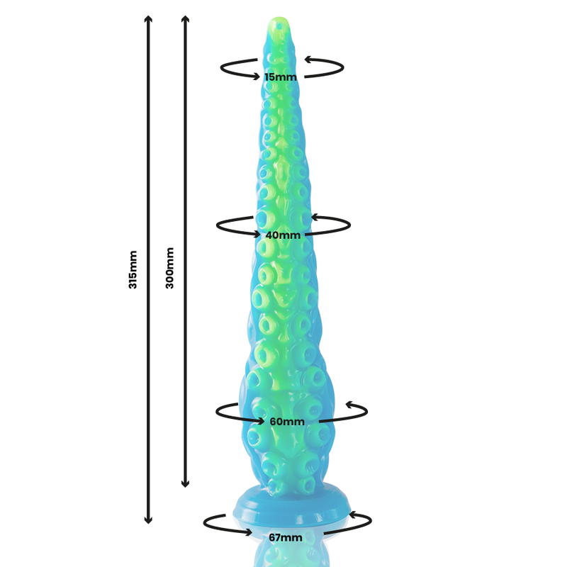 Dildo Fantasy con Tentacoli Epic Scylla — Silicone, Taglia L