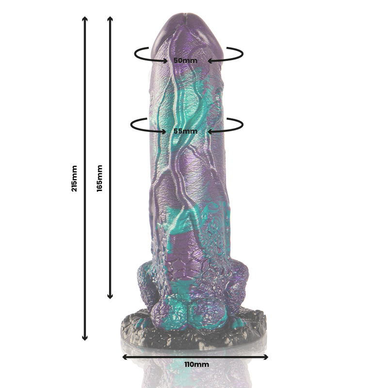 Dildo Grande Realistico Epic Basilisk — Silicone, Doppia Estremità