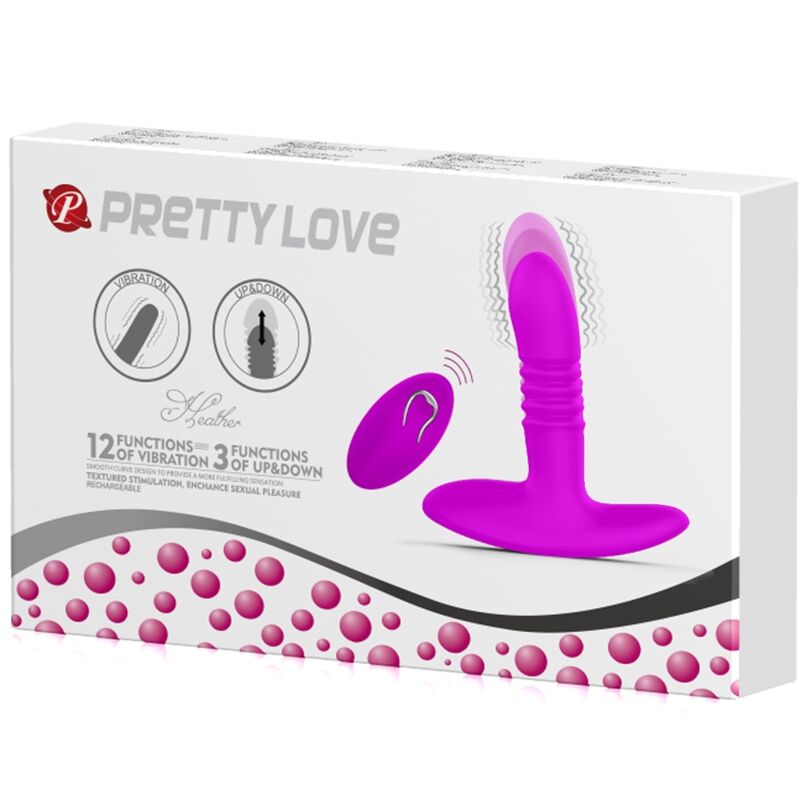 Plug Anale Vibrante Pretty Love Heather — 4 Modalità Su e Giù