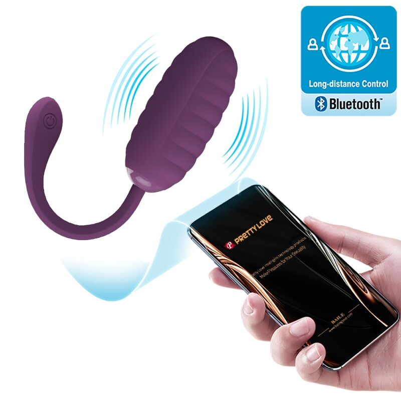 Uovo Vibrante App Pretty Love Casper — 12 Modalità, Viola
