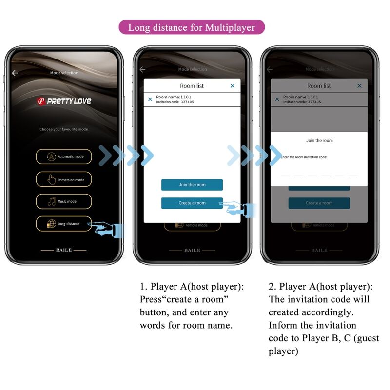 Uovo Vibrante App Pretty Love Casper — 12 Modalità, Viola