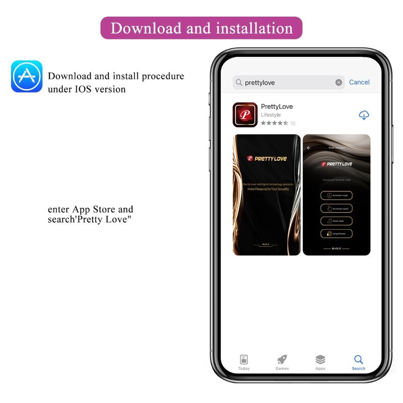 Uovo Vibrante App Pretty Love Casper — 12 Modalità, Viola