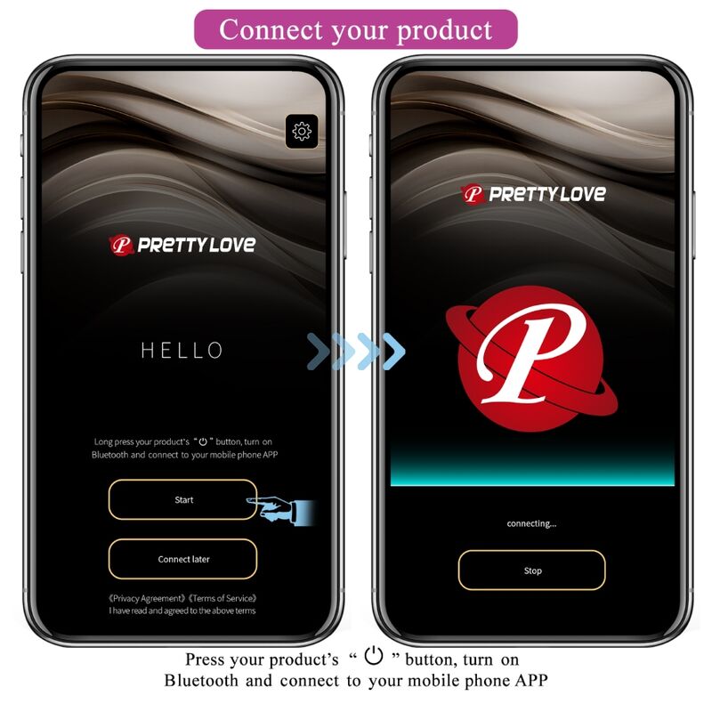 Uovo Vibrante App Pretty Love Casper — 12 Modalità, Viola