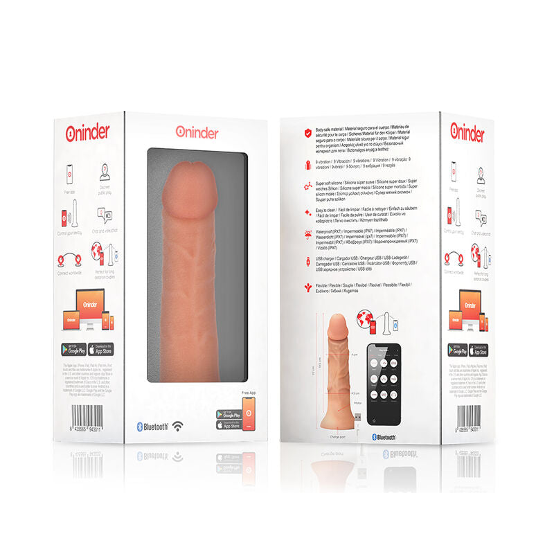 Dildo Vibrante Oninder Bogotá — Silicone, 9 Velocità, 22 cm