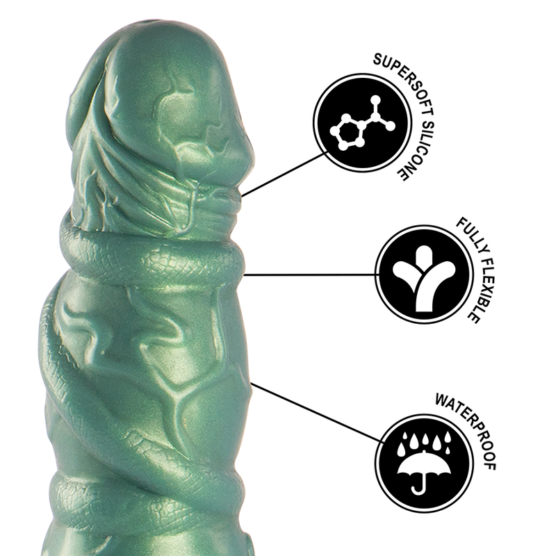 Dildo in Silicone Fantasy Epic Hades — 40 mm, Colori Inferi