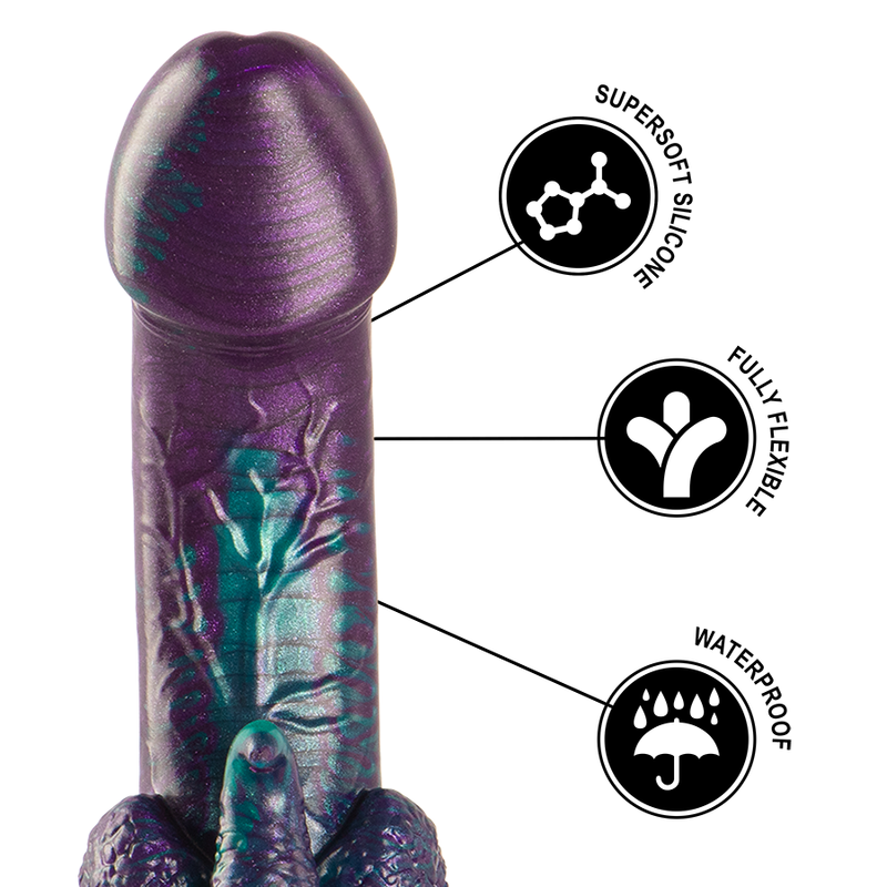 Dildo Fantasy Doppia Penetrazione Epic Basilisk — Silicone