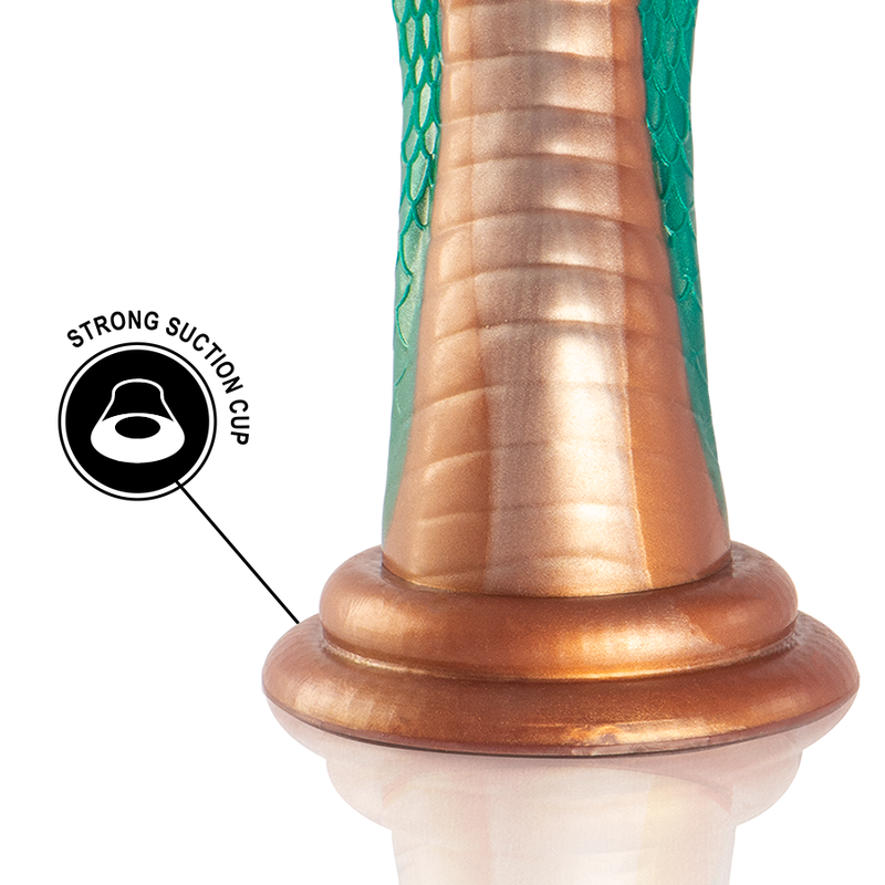 Dildo Fantasy Silicone Epic Python — Verde, 60 mm