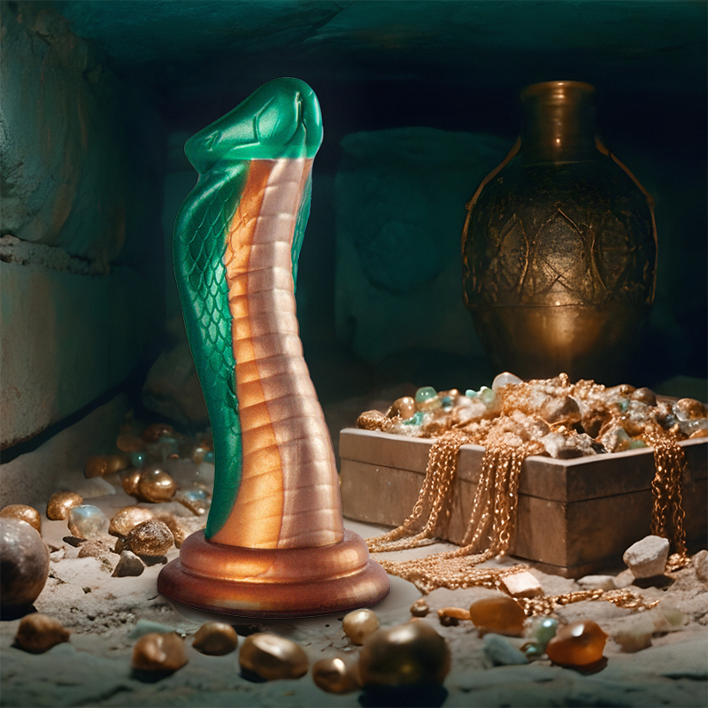 Dildo Fantasy Silicone Epic Python — Verde, 60 mm
