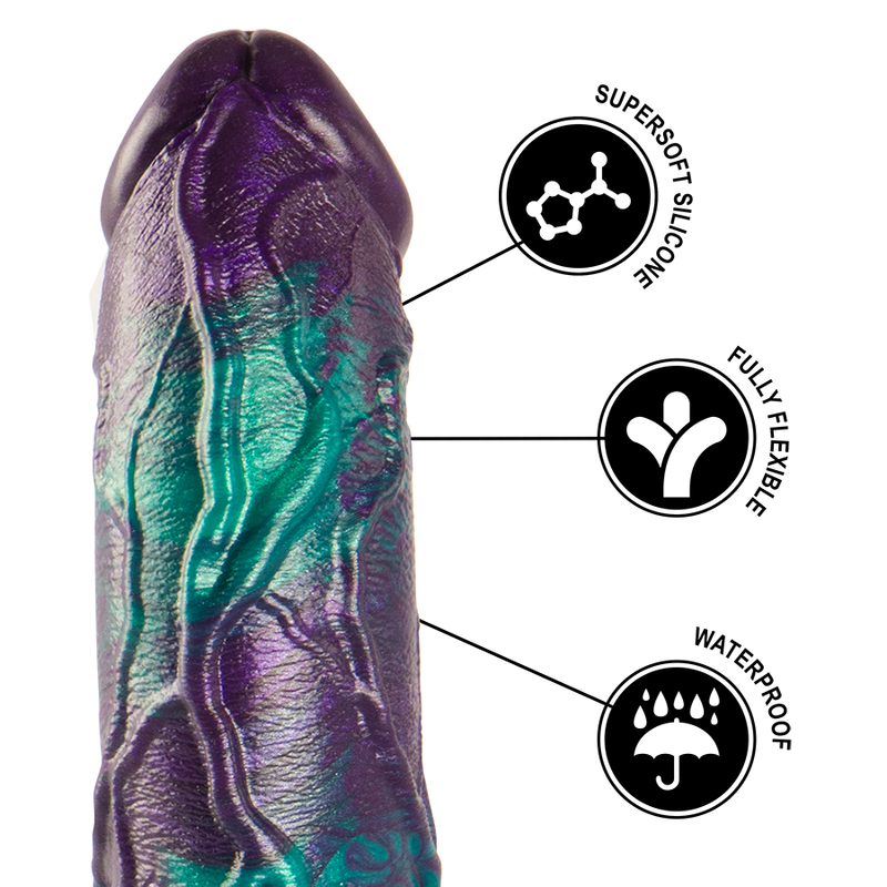Dildo Grande Realistico Epic Basilisk — Silicone, Doppia Estremità