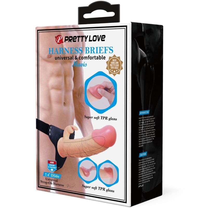 Imbracatura con Dildo Rabbit Pretty Love Mavis — 19 cm