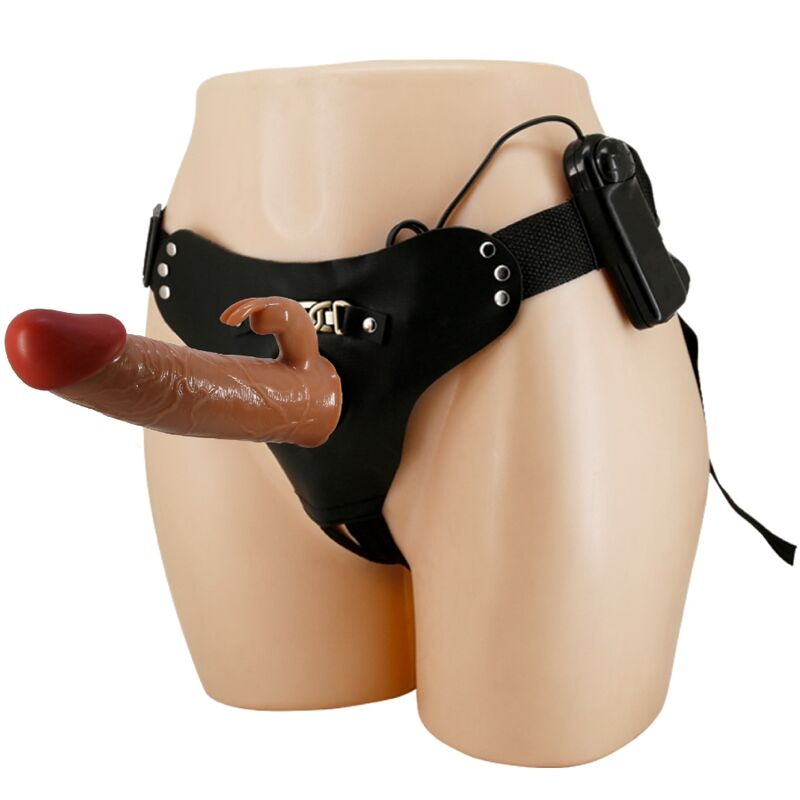 Imbracatura con Dildo Vibrante Rabbit Pretty Love Marion — 19 cm