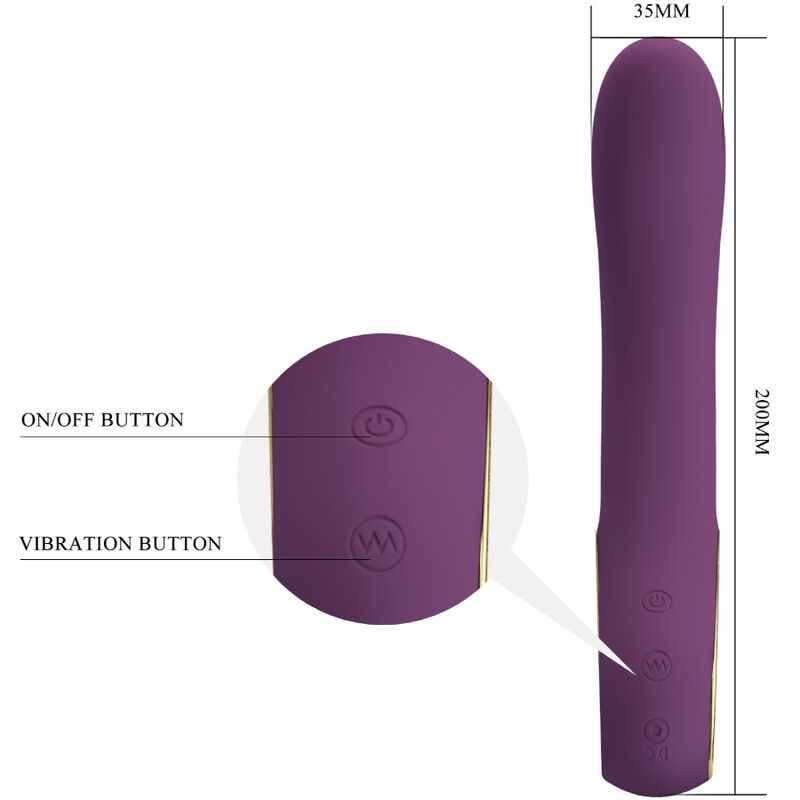 Vibratore Punto G Pretty Love Ethan — Silicone, Ricaricabile
