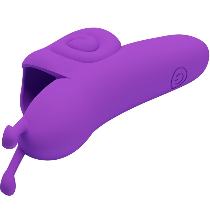 Vibratore da Dito Pretty Love Snail — Silicone, 10 Funzioni