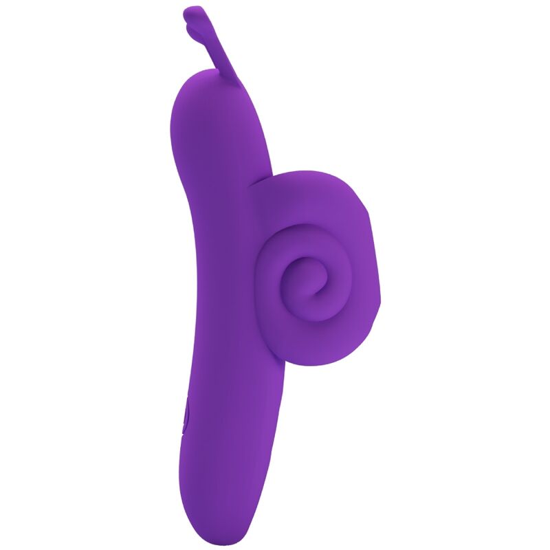 Vibratore da Dito Pretty Love Snail — Silicone, 10 Funzioni
