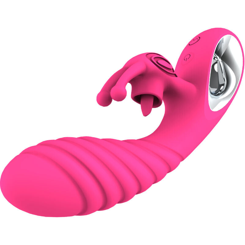 Vibratore Rabbit Armony Vicky — Linguetta Stimolante, Fucsia