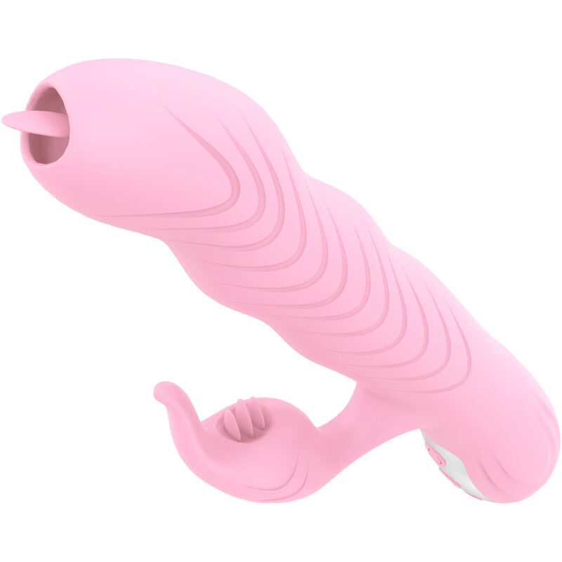Vibratore Rabbit Lingua e Spinta Armony Marcia — Rosa