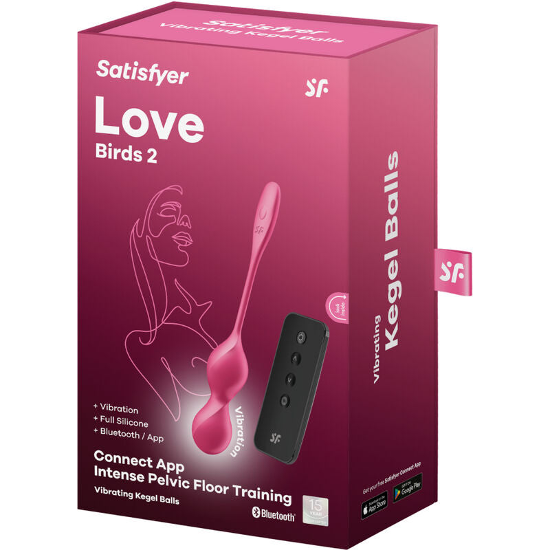 Sfere Kegel Vibranti Satisfyer Love Birds 2 — Silicone con App