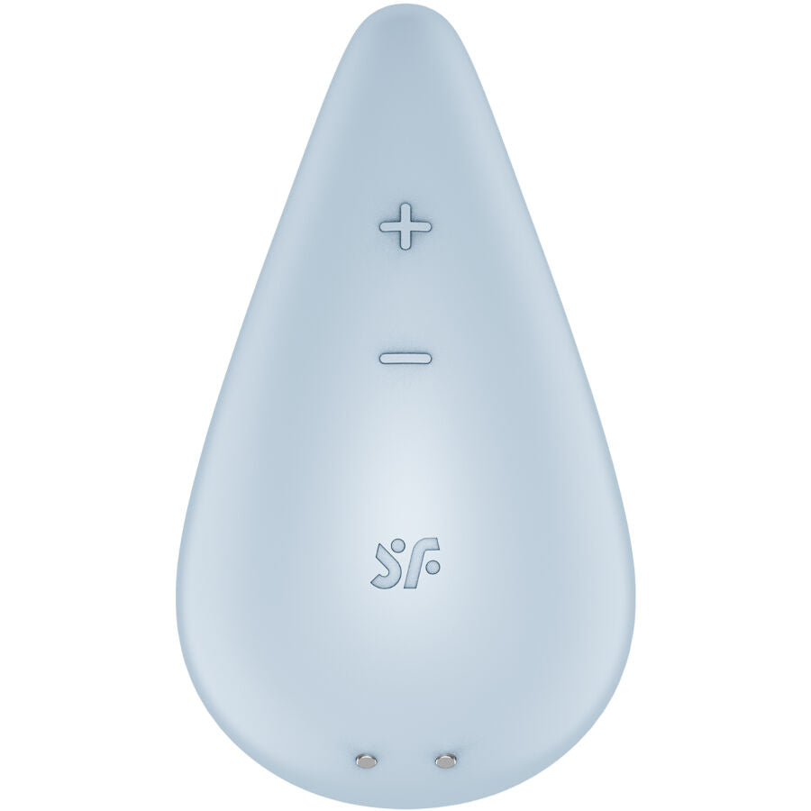 Vibratore Clitoride Lay-On Satisfyer Dew Drop — Silicone, Blu