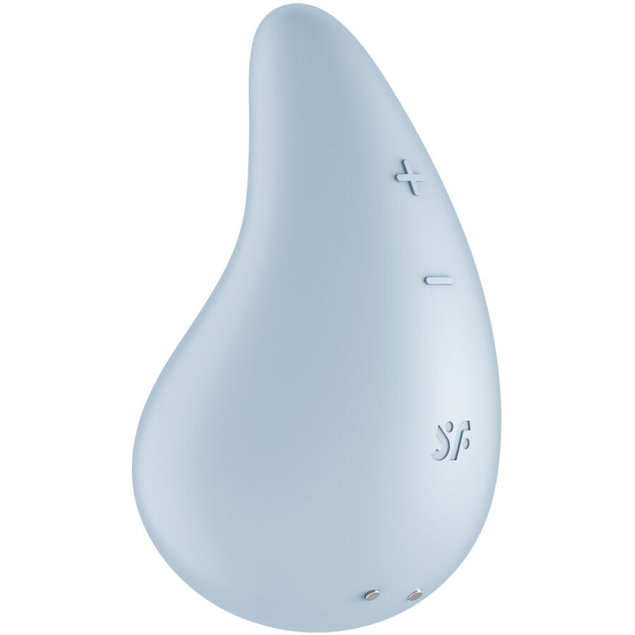 Vibratore Clitoride Lay-On Satisfyer Dew Drop — Silicone, Blu