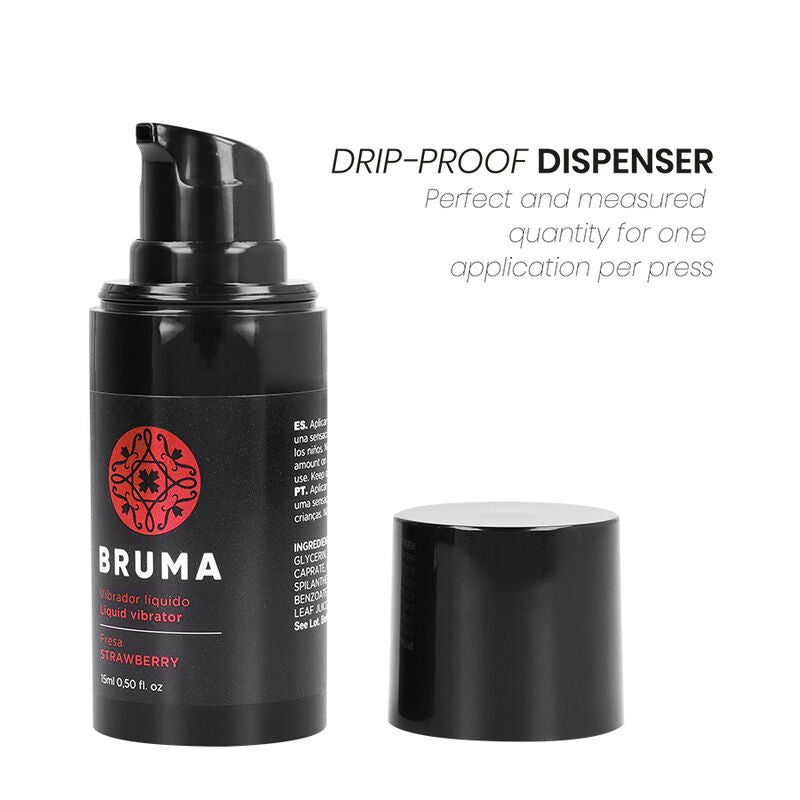 Gel Orgasmico al Gusto Fragola Bruma Vibratore Liquido — 15 ml