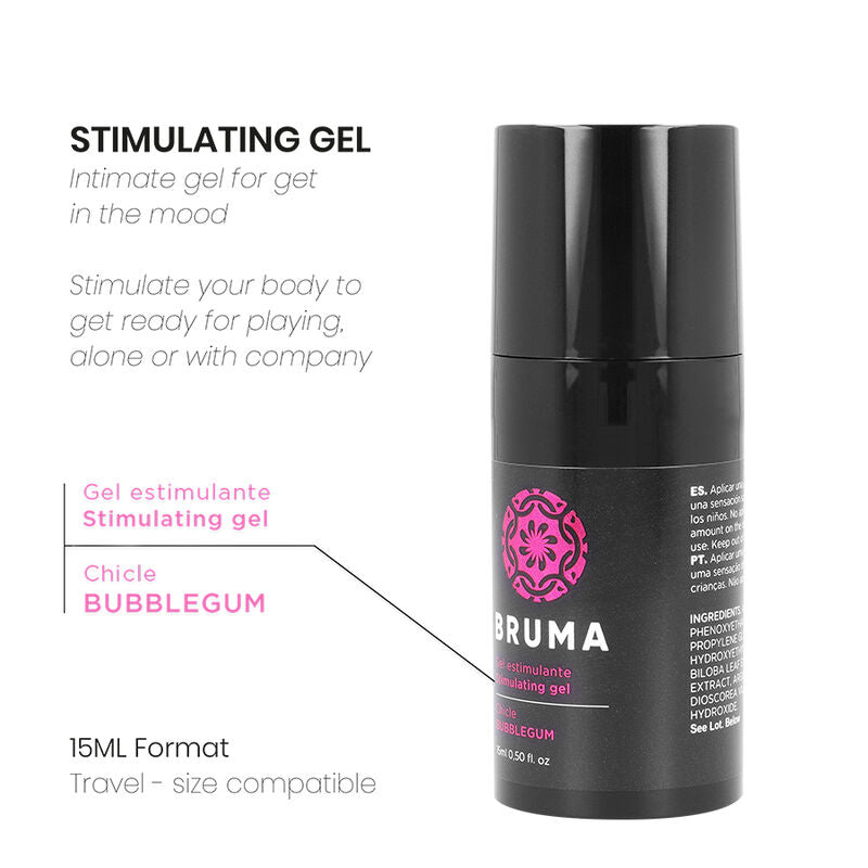 Gel Stimolante Intimo Bruma Bubblegum — Gusto Bubblegum, 15 ml