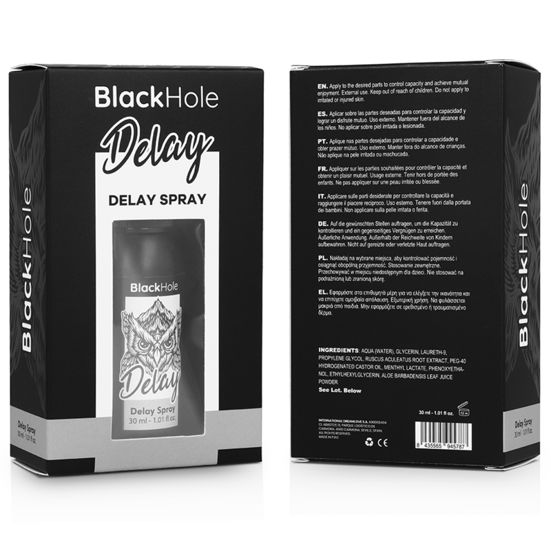 Spray Ritardante Black Hole Study Forte — 30 ml