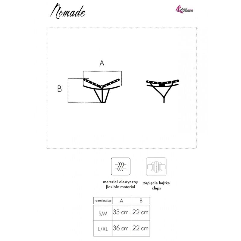 Perizoma Senza Cavallo Livco Corsetti Nomade — Nero