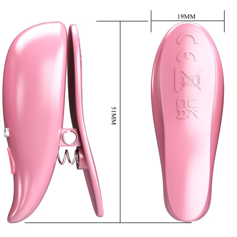 Pinze Vibranti per Capezzoli Pretty Love Leaf — 10 Modalità