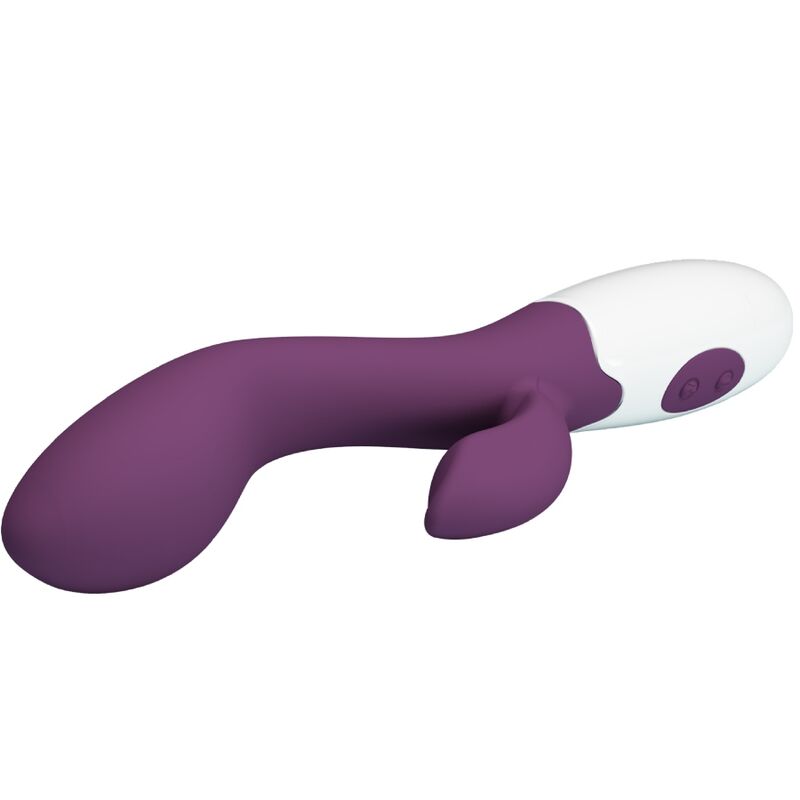 Vibratore Rabbit Punto G e Clitoride Pretty Love Brighty — Viola