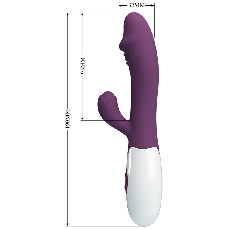 Vibratore Rabbit Punto G Pretty Love Snappy — Viola