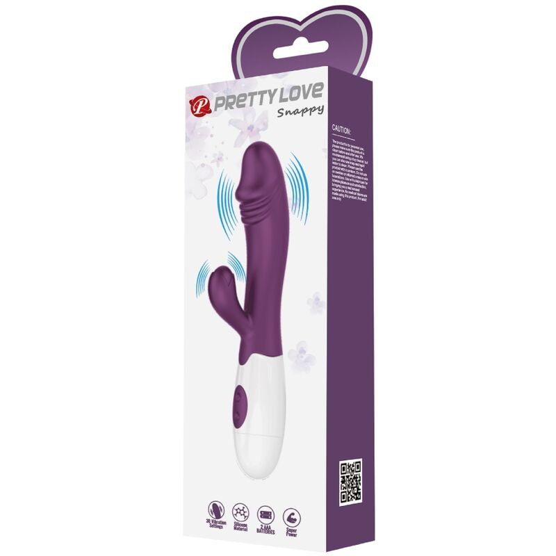 Vibratore Rabbit Punto G Pretty Love Snappy — Viola