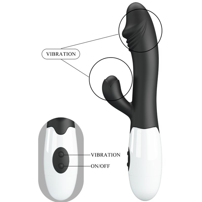 Vibratore Rabbit Punto G e Clitoride Pretty Love Snappy