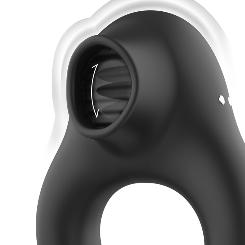 Anello Fallico Vibrante Armony — Silicone, 3 Motori, Nero