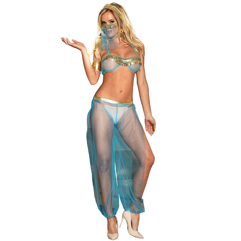 Lingerie Sexy Stile Etnico Subblime Blue India — Bralette L/XL