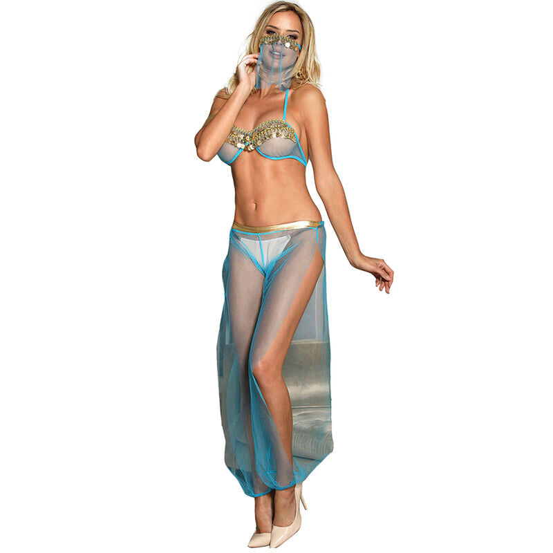 Lingerie Sexy Stile Etnico Subblime Blue India — Bralette L/XL