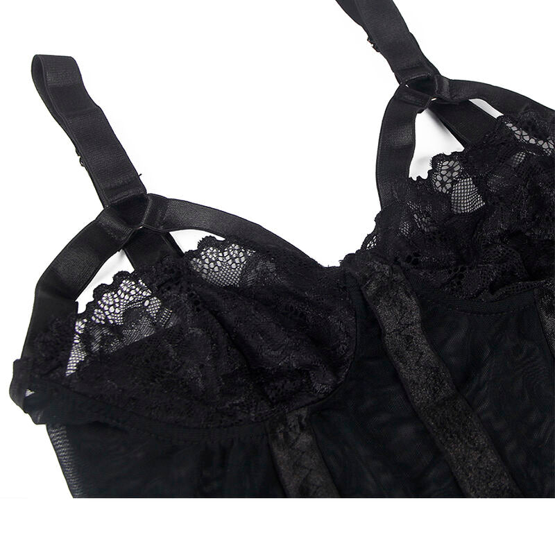 Body Erotico in Pizzo Subblime — Nero, S/M