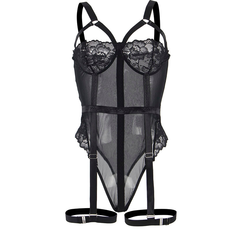Body Erotico in Pizzo Subblime — Nero, S/M