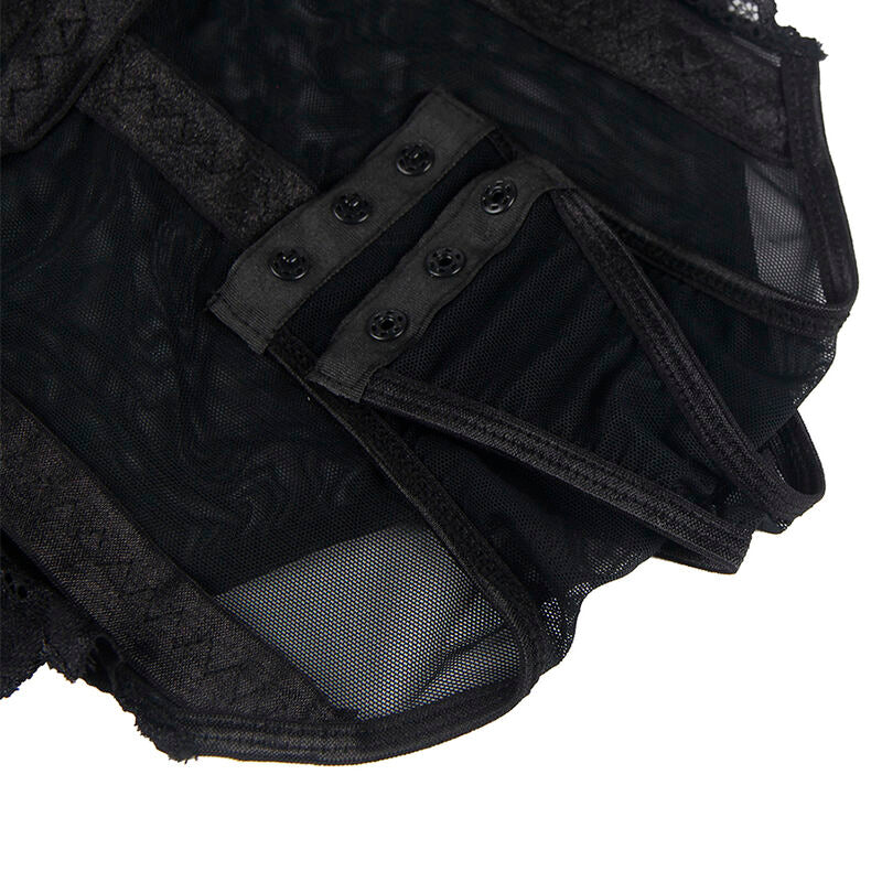 Body Erotico in Pizzo Subblime — Nero, L/XL