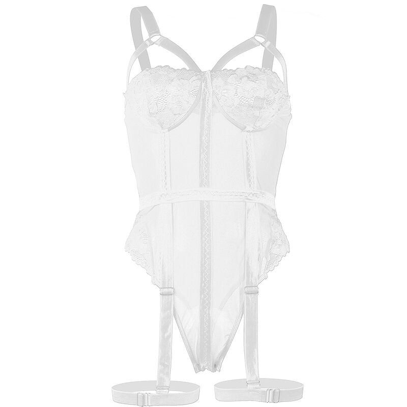 Body Erotico in Pizzo Subblime — Bianco, S/M