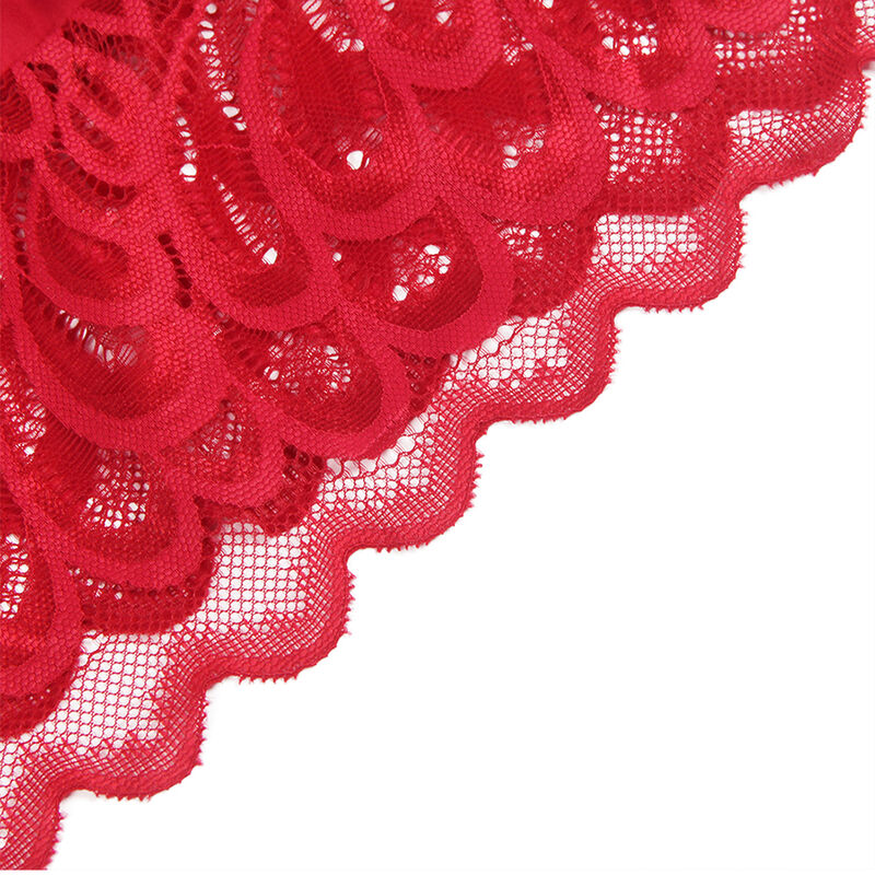 Babydoll in Pizzo Floreale Subblime — Raso, Rosso S/M