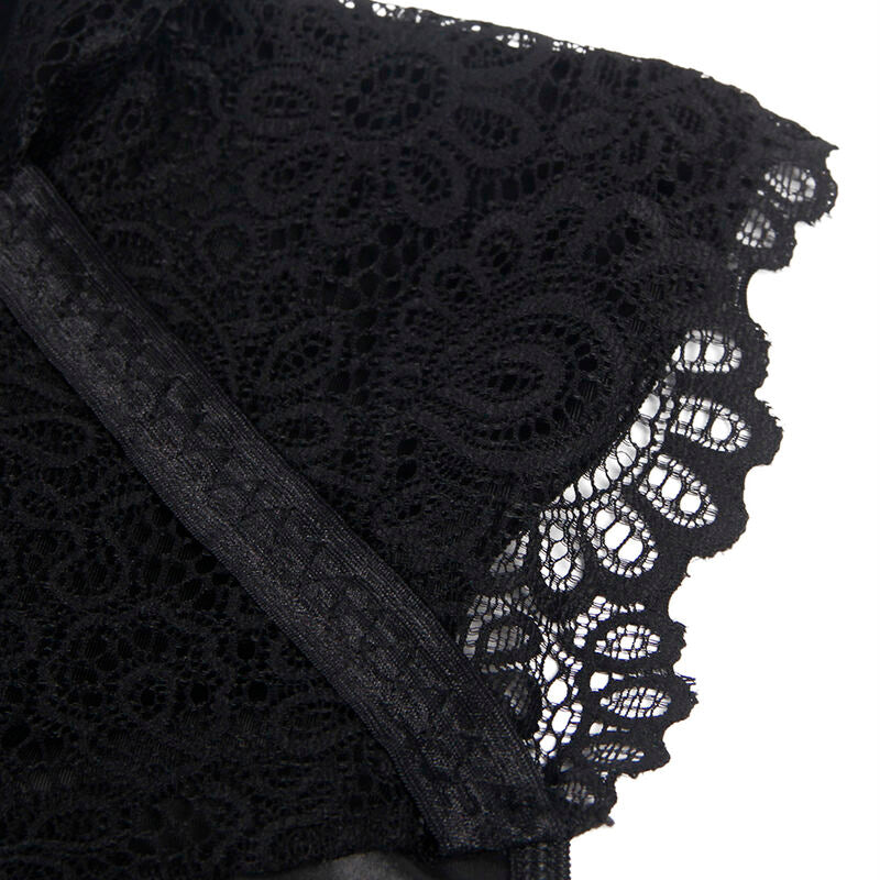 Abito Erotico in Pizzo e Pelle Subblime — Taglia S/M