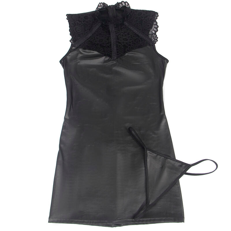 Abito Erotico in Pizzo e Pelle Subblime — Taglia S/M